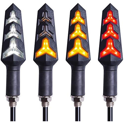 4pcs Indicadores De Giro Led Motocicleta, Luces De Giro...