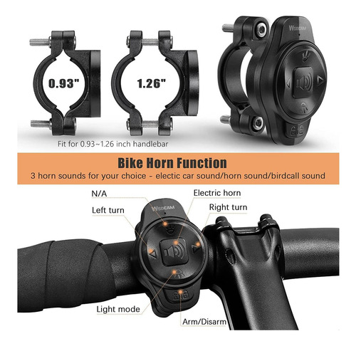 Wsdcam Remove Para La Alarma De Bicicleta Inteligente De De
