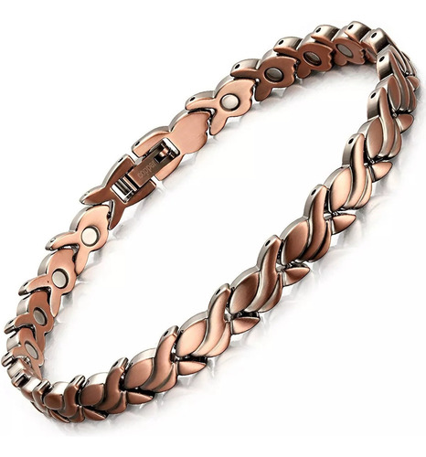 Tf Pulseira De Cobre Puro Zz Para Mulheres Com Tratamento
