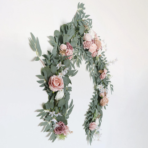 De Mesa De Flores Colgantes De Rosas De Seda Artesanías