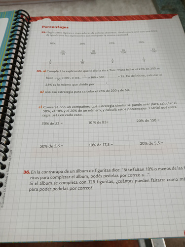 Cuaderno De Matemáticas 5 Santillana Movimiento D14 (Usado)