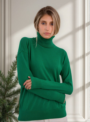 Sweater Polera Box Bremer - Talle M A Xl