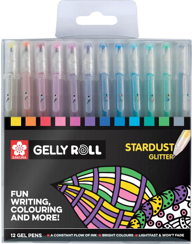 Plumines Sakura Gelly Roll Stardust Juego De 12 Plumines