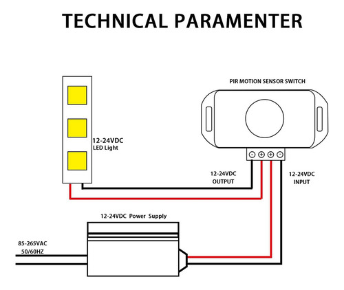 Xr 4 Conmutadores Led Con Sensor De Movimiento Pir De 12 V