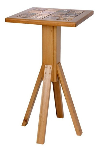 Mesa Conjunto Bistrô C/ Duas Banquetas Madeira Alta Para Bar
