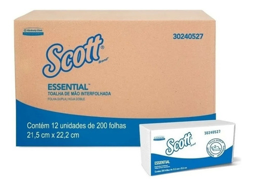 Papel Toalha Folha Dupla Interfolhado Kleenex Kimberly-clark