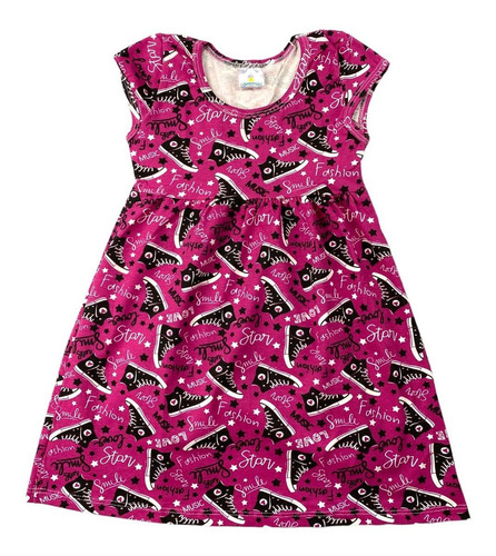 Imagem 5 de 11 de Kit 2 Vestido Infantil Menina 1/2/3/4/6/8 Anos