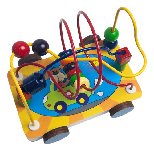Brinquedo Educativo Aramado Carrinho Montanha Russa Colorido