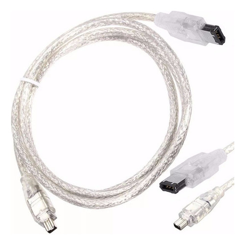Cable Firewire 800 400 6p A 4p Ieee 1394a 90cm Camaras Pc Blanco