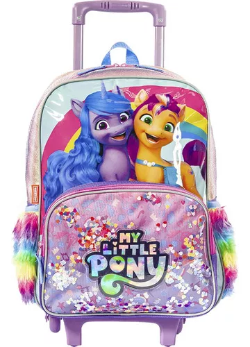 Mochila Escolar My Little Pony Wild & free 26 x 34 x 11 cm Azul