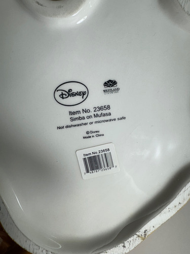 Disney Galletero El Rey Leon Simba Y Mufasa Westland (Usado)