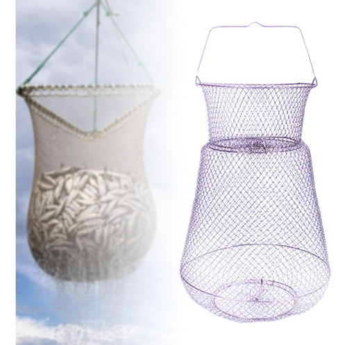 Cesta De Alambre Para Peces, Jaula De Red De 38cmx66cm
