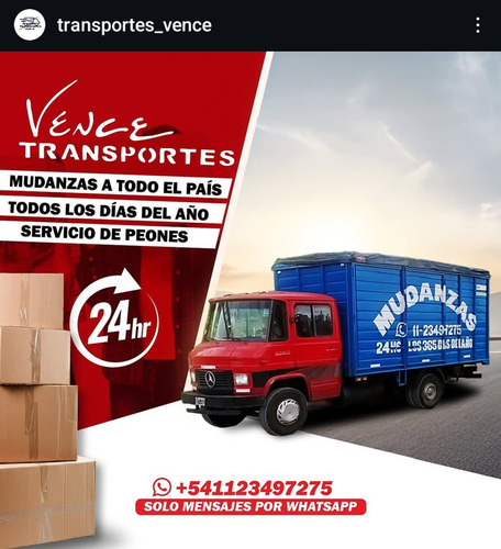 Fletes Y Mudanzas A Toda La Nación. Cotizaciones X Whatssap
