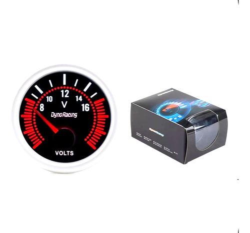 Medidor De Voltaje Voltimetro Fantasma Dynoracing Gauge 