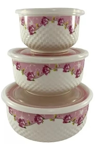 Set Juego Refractarias Vitroceramica Porcelana X 3