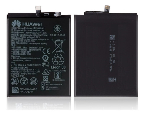 Bateria Para Huawei Mate 20 Hb446486ecw (3.82v-4000mah) 