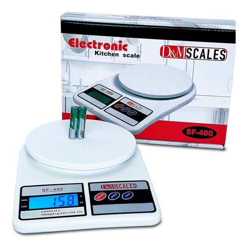 Imagen 2 de 4 de Balanza Gramera Báscula Pesa Digital Capacidad 7000g + Pilas