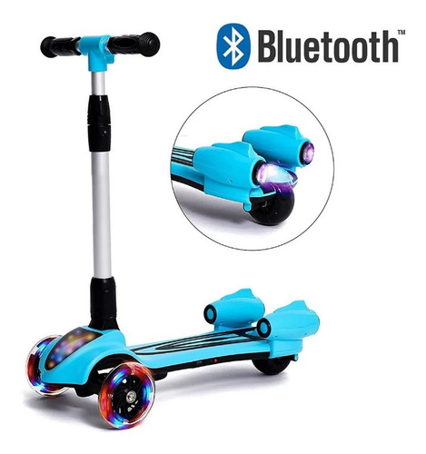 Monopatineta Scooter Bluetooh Musical Lucez