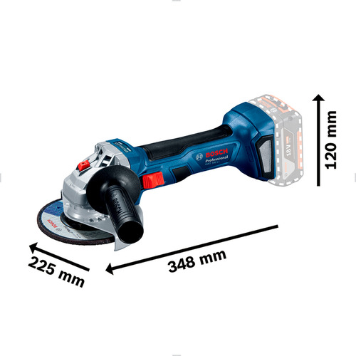 Kit Esmerilhadeira Angular 5 Gws 18v-li+2 Bate Carreg Bosch