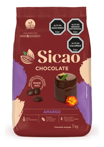 Chocolate Real 58% Cacao Sicao Barry Callebaut 1k