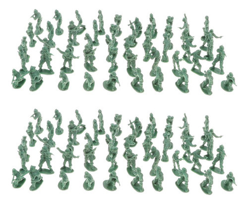 200 piezas de minimuñecas masculinas de juguete de soldados con kits en V