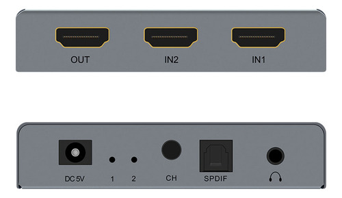 Conmutador E21 Hd A Actor Hd De 2 Entradas Y 1 Salida 4k Hd
