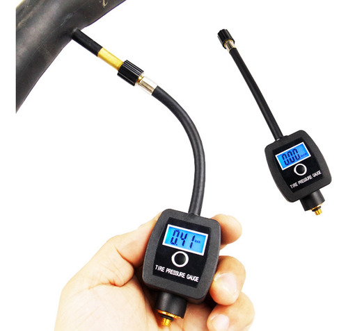 Manómetro Digital Lcd De Presión De Neumáticos Para Biciclet