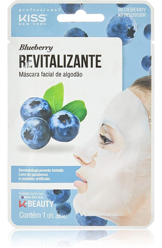 Máscara Facial Kiss Blueberry Revitalizante 20ml