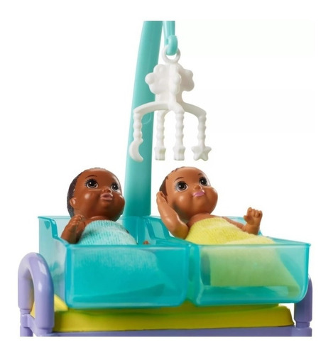 Imagem 5 de 9 de Barbie Profissões Pediatra Negra Com 2 Bebês Mattel Ms Sj