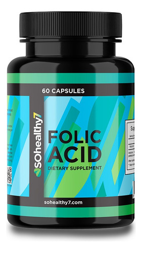 Acido Folico: Salud Prenatal - 60 Capsulas | Sohealthy7