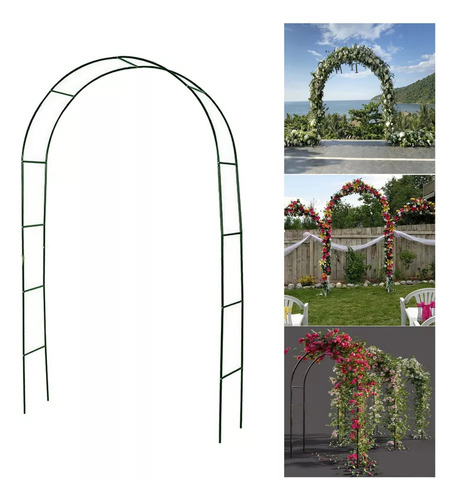 Soporte De Arco De Boda Con Parte Superior Curva Para 2,4 M