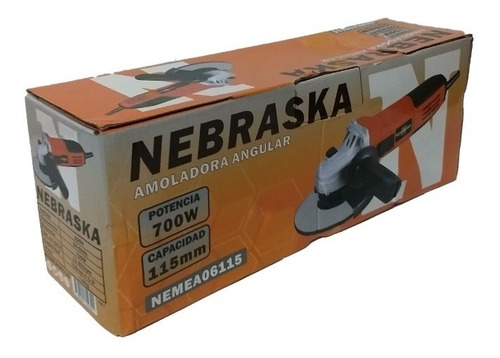 Amoladora Angular 115mm 700 Watts 11000 Rpm Nebraska