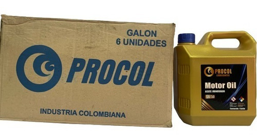 Caja De Procol Motor Oli Galon