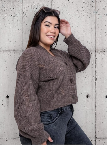 Saco Corto Botones. Super Abrigadito! Dama Mujer Moda