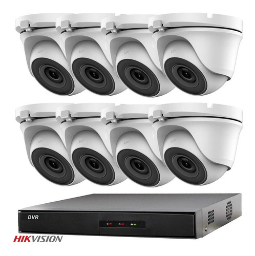 Kit 8 Camaras Seguridad Hikvision Dvr Full Hd 1080p