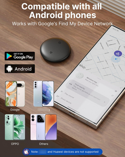 Localizador Bluetooth Air Tag Android 4 Pack Tracker Tags Black*2+white*2