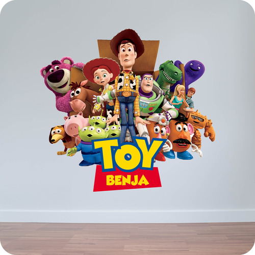 Vinilo Impreso Personalizado Con Nombre Toy Story  100 Cm