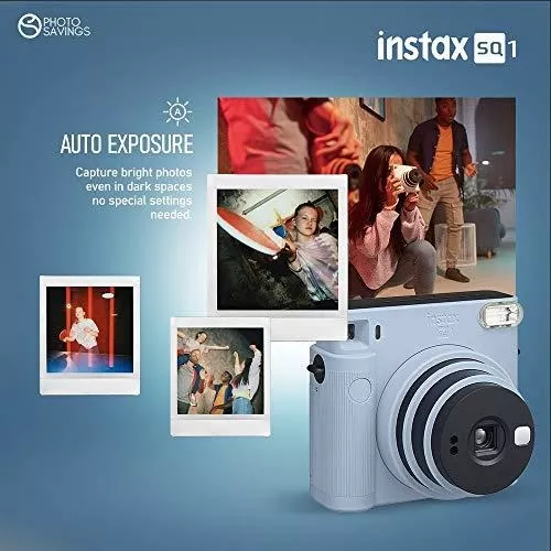 FUJIFILM Instax Square SQ1 Cámara instantánea, azul glaciar, INS