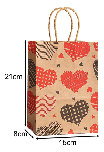 6x Bolsa De Regalo Del Día De Valentín Bolsa De Regalo De