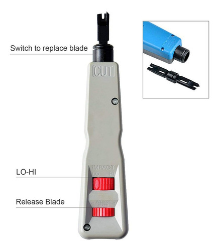 Herramienta Ponchadora De Impacto Rj45