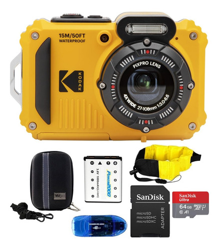 Kodak Pixpro Wpz2 - Paquete De Cámara Digital Impermeable,.