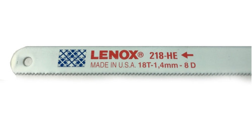 Hoja De Sierra Bimetal Lenox Made In U.s.a. 300 Mm 18 D
