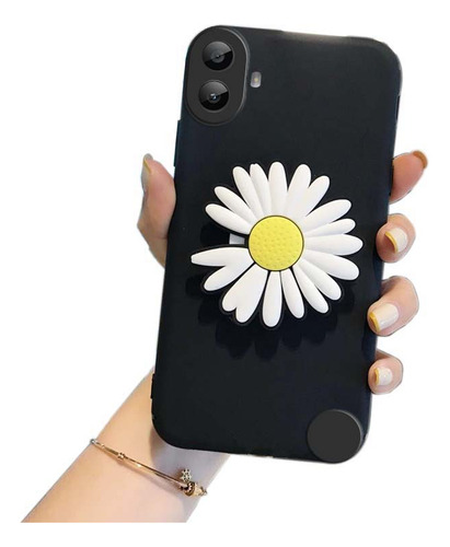 Funda For Nothing Cmf Phone 1 Suave Silicona Crisantemo