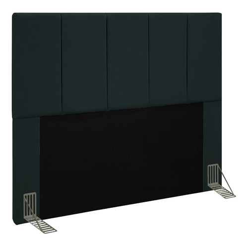 Cabeceira Para Cama Box Casal King 193cm Pérola D10 Suede Pr Cor Preto