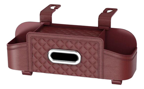 Organizador Para Asiento Trasero De Coche, Portavasos Rojo