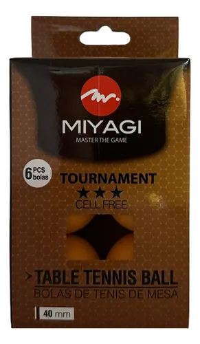 Bolas Para Ping Pong Miyagi 3 Estrellas Tt-9903 X6 Unidades