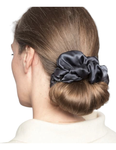 Scrunchies Maxy Alta Gama Antifriz Hipoalergenica Gris Dark Maxy Alta Gama