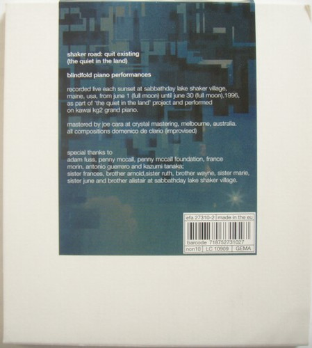 Cd Shaker Road: Quit Existing (domenico De Clario) Estándar