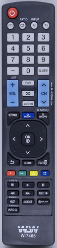 Imagem 1 de 1 de Controle 7485 Repõe Akb73756596 Akb74455406 Akb73615319