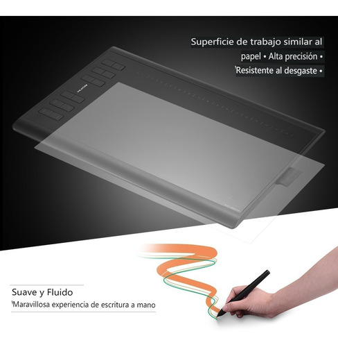 Imagen 4 de 9 de Tableta Gráfica Huion 1060plus Portátil Para Dibujos